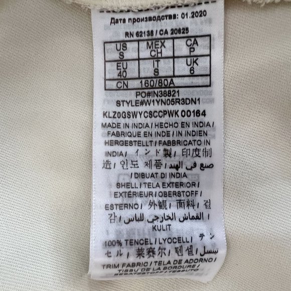 NEW! Guess ECO Cargo Denim Jacket Cream Color, Size S - Picture 15 of 16